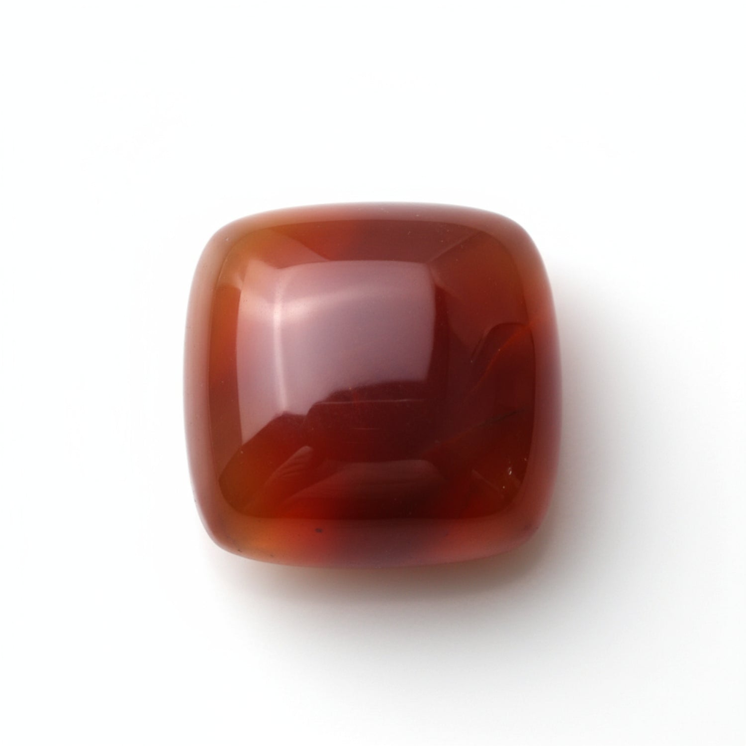Carnelian 1PC Small 7x7 MM Cushion Cabochon Red Lustrous semi Precious Loose Gemstone