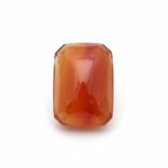 Carnelian 1PC Small 6x9 MM Emerald Cabochon Red Genuine semi Precious Loose Gemstones