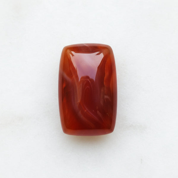 Carnelian 1PC Medium 8x10 MM Emerald Cabochon Red Fiery semi Precious Gems