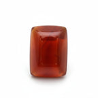 Carnelian 1PC Medium 8x10 MM Emerald Cabochon Red Fiery semi Precious Gems