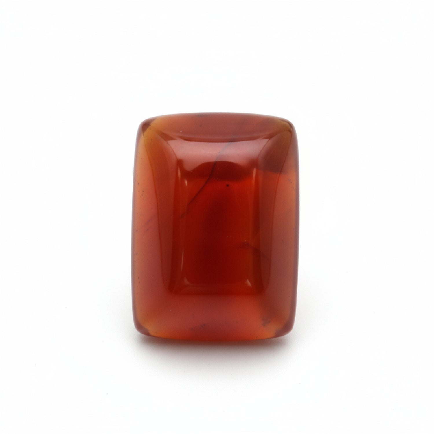 Carnelian 1PC Large 8x12 MM Emerald Cabochon Red Sparkling semi Precious Loose Gemstone