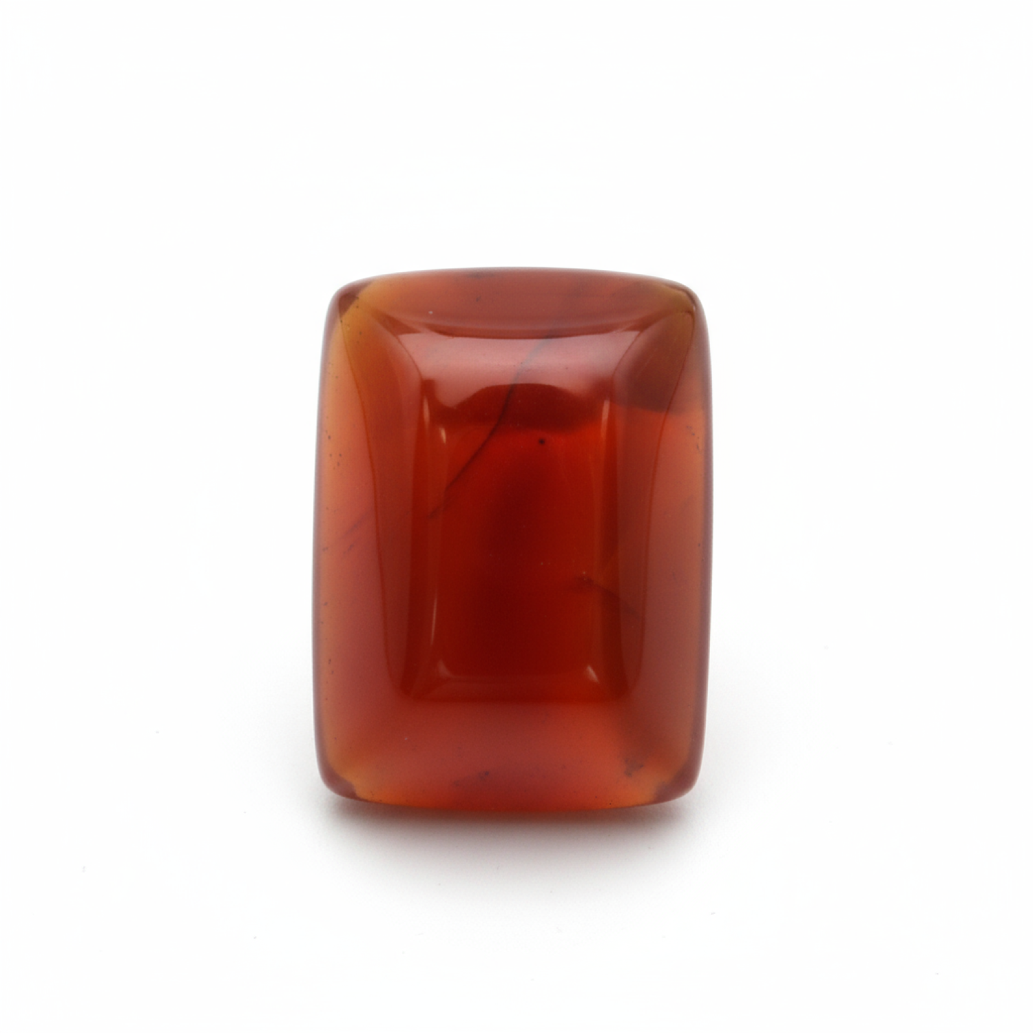 Carnelian 1PC Large 8x12 MM Emerald Cabochon Red Sparkling semi Precious Loose Gemstone Immagine secondaria del prodotto