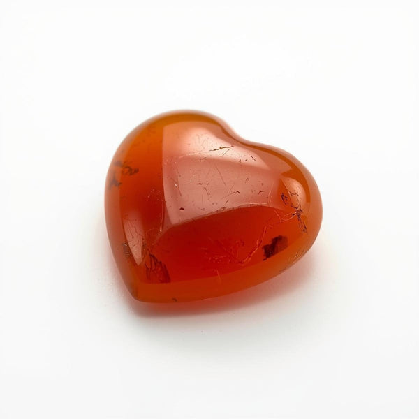 Carnelian 1PC Large 10x10 MM Heart Cabochon Red Fine semi Precious Semi Precious Gemstone