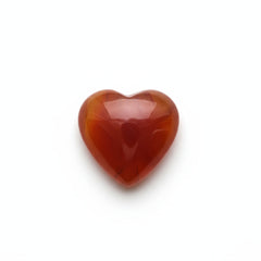 Carnelian 10PC Tiny 5x5 MM Heart Cabochon Red Polished semi Precious Precious Gemstone