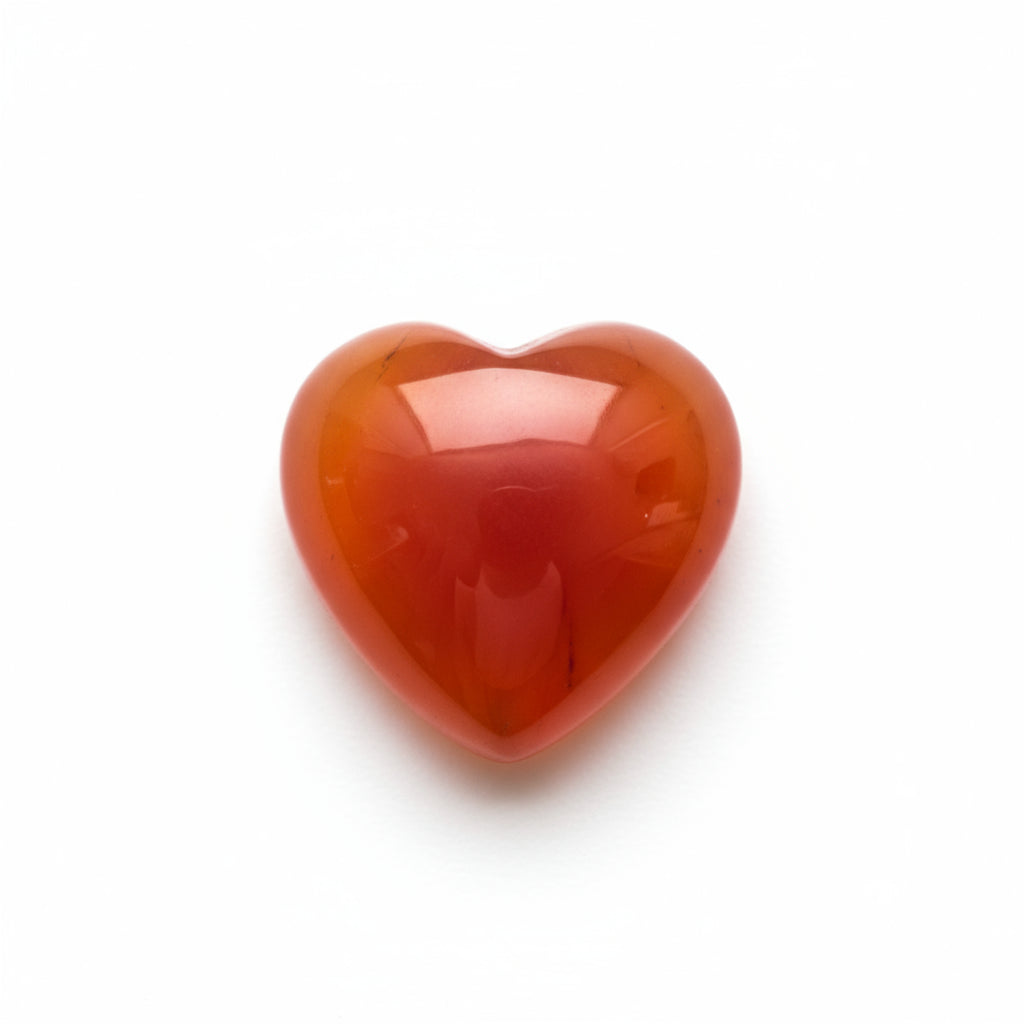 Carnelian 1PC Tiny 6x6 MM Heart Cabochon Red Splendid semi Precious Gems