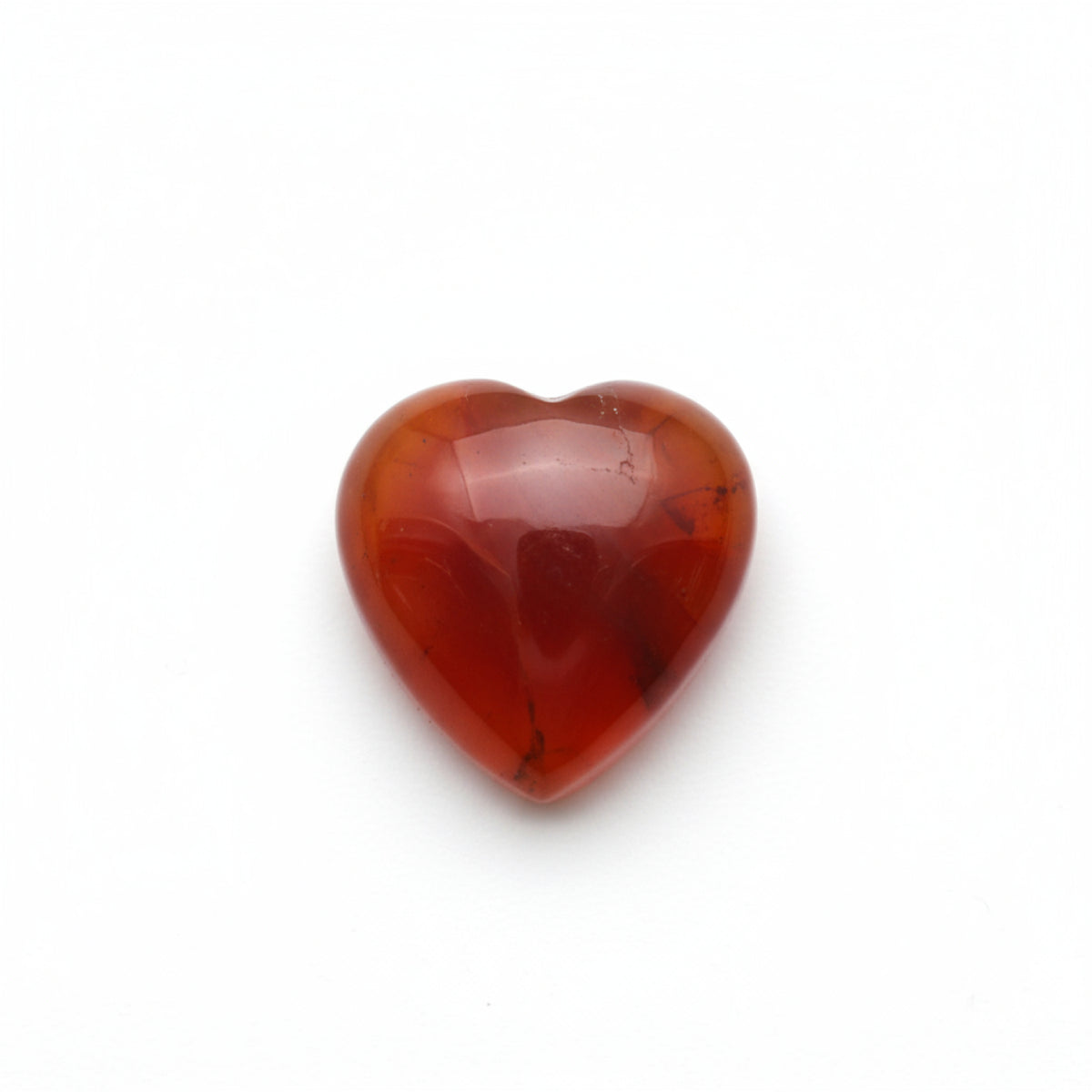 Carnelian 1PC Small 7x7 MM Heart Cabochon Red Luster semi Precious Loose Gems