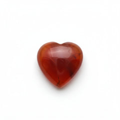 Carnelian 1PC Small 7x7 MM Heart Cabochon Red Luster semi Precious Loose Gems