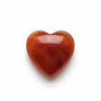 Carnelian 1PC Small 7x7 MM Heart Cabochon Red Luster semi Precious Loose Gems