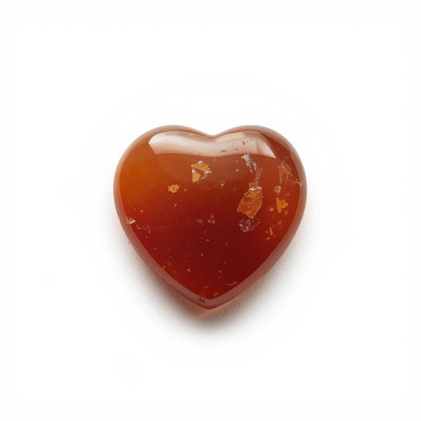 Carnelian 1PC Medium 9x9 MM Heart Cabochon Red Shine semi Precious Loose Gemstones