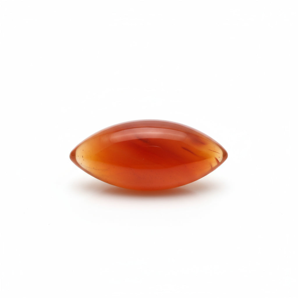 Carnelian 10PC Tiny 4x8 MM Marquise  Cabochon Red Sparkling semi Precious Semi Precious Gemstone
