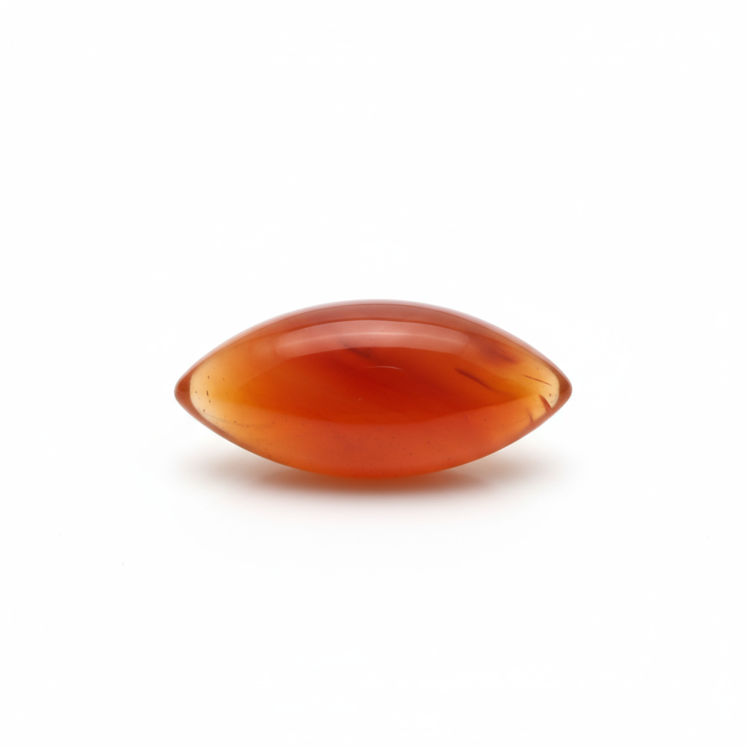 Carnelian 1PC Small 5x10 MM Marquise  Cabochon Red Polished semi Precious Precious Gemstone Image principale du produit