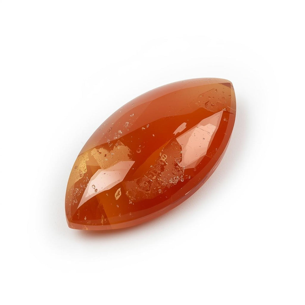Carnelian 1PC Small 6x12 MM Marquise  Cabochon Red Splendid semi Precious Gems