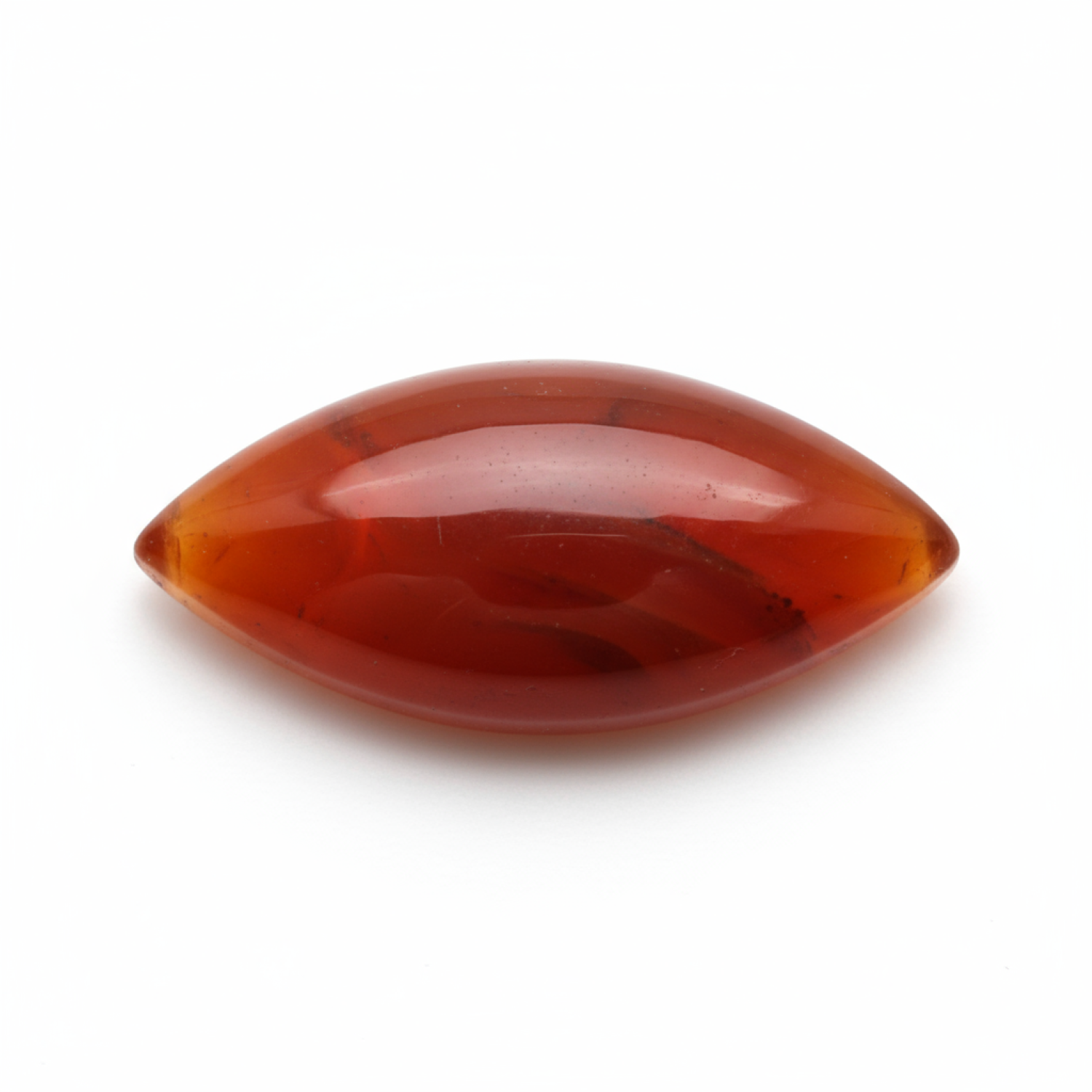 Carnelian 1PC Medium 7x14 MM Marquise  Cabochon Red Luster semi Precious Loose Gems Image principale du produit