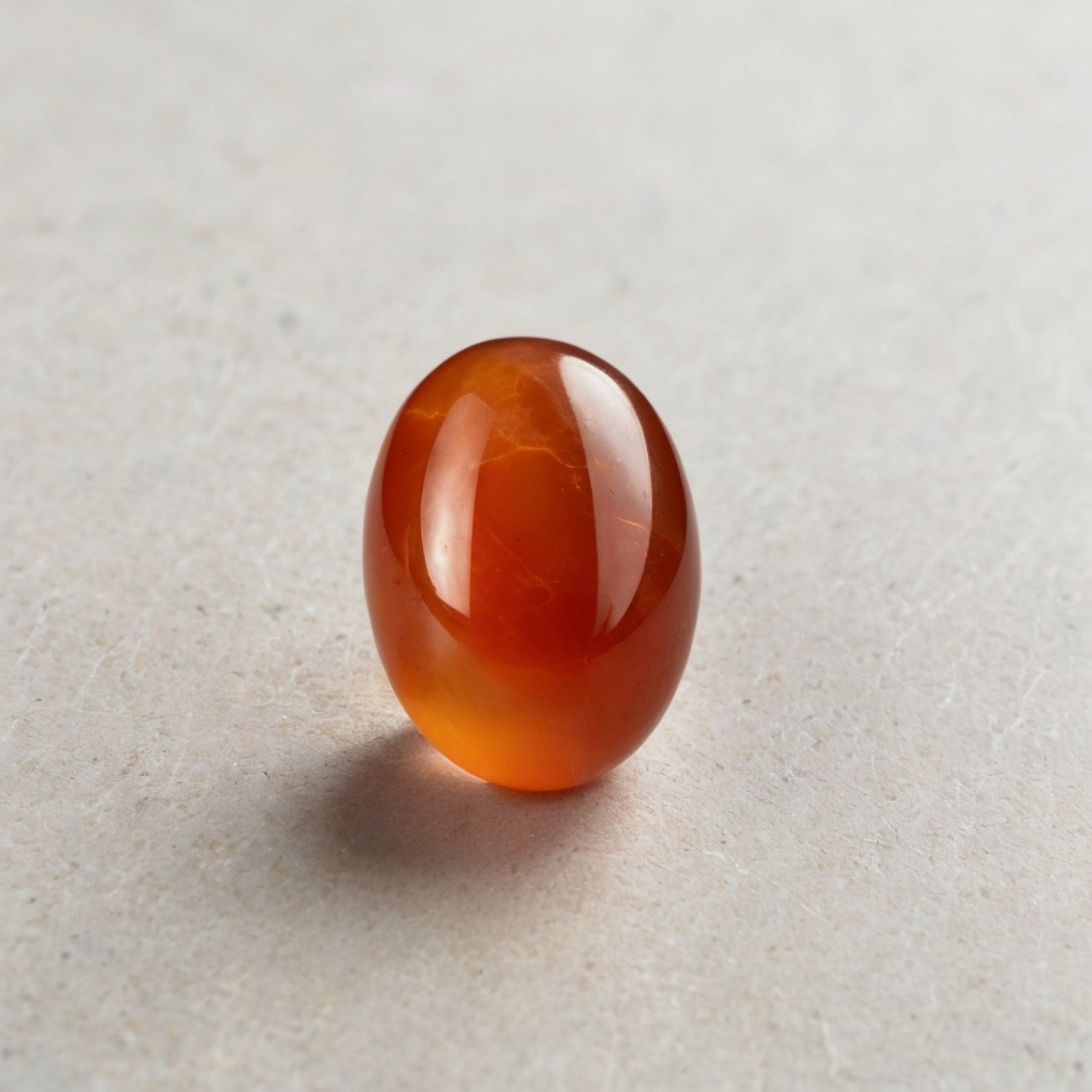 Carnelian 1PC Tiny 5x7 MM Oval Cabochon Red Fine semi Precious Loose Gemstone Secundaire afbeelding