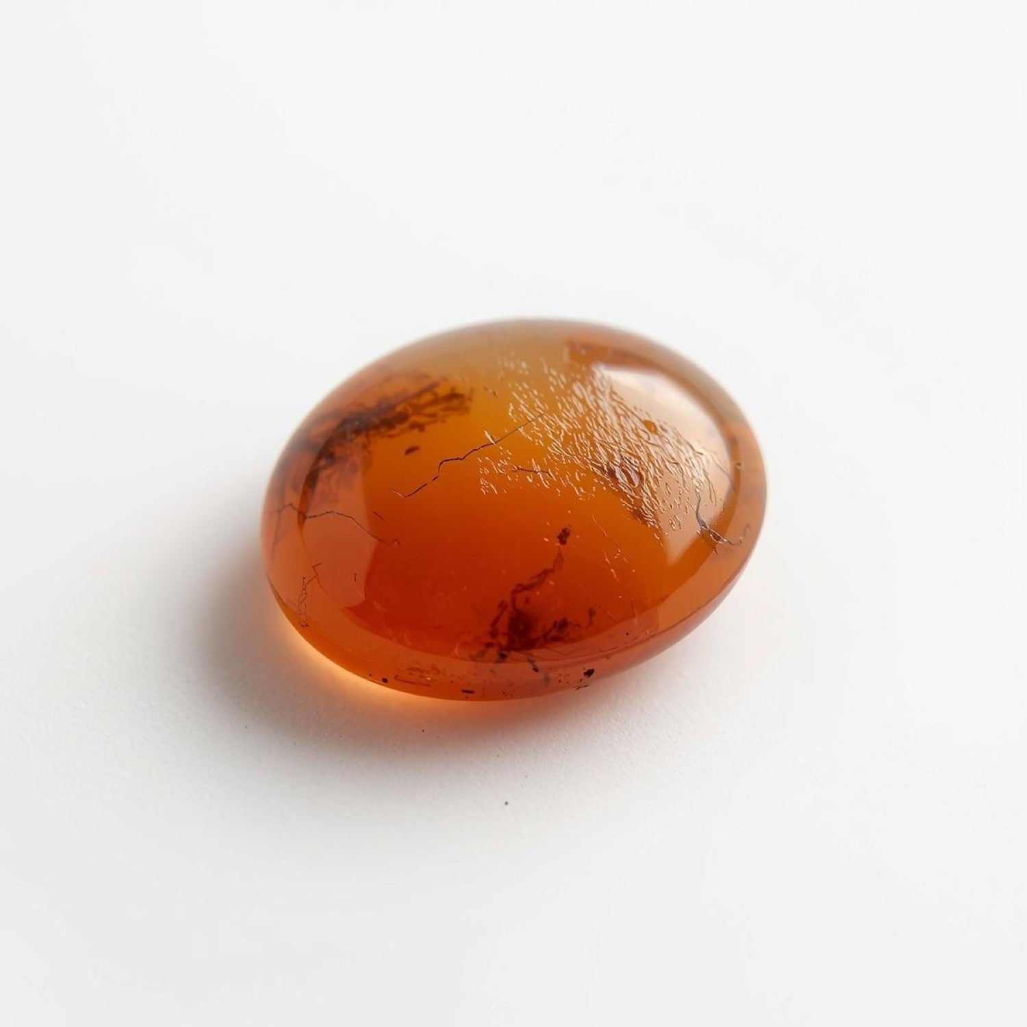 Carnelian 1PC Small 6x8 MM Oval Cabochon Red High-Quality semi Precious Loose Gemstones Huvudsaklig produktbild