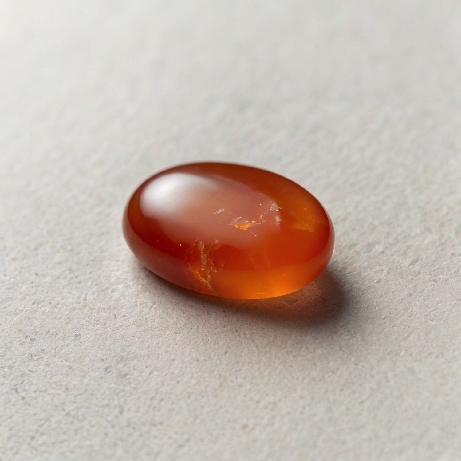 Carnelian 1PC Small 7x9 MM Oval Cabochon Red Genuine semi Precious Precious Gemstone Immagine principale del prodotto