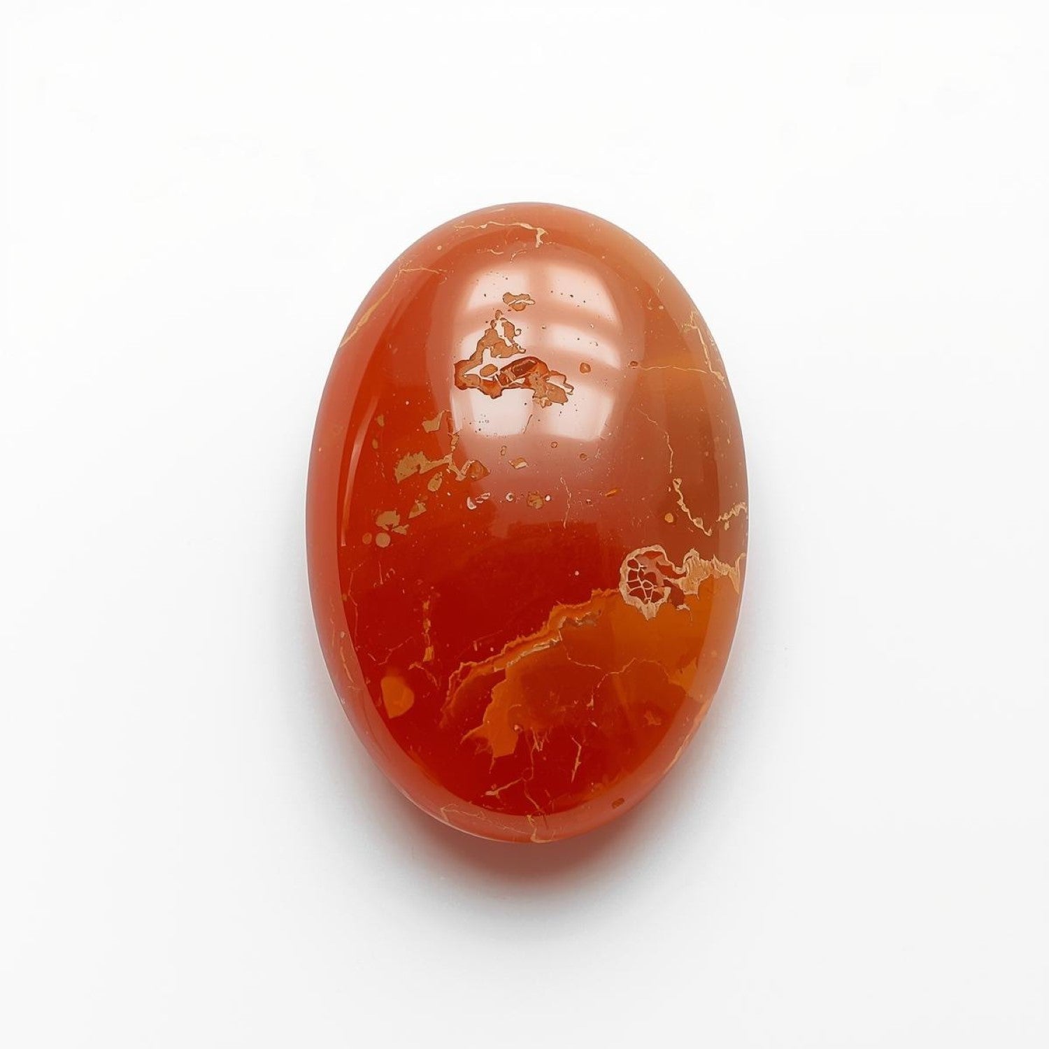 Carnelian 1PC Large 9x11 MM Oval Cabochon Red Fiery semi Precious Loose Gemstone
