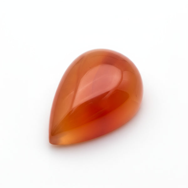 Carnelian 1PC Small 6x8 MM Pear Cabochon Red Luster semi Precious Loose Gemstones