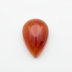 Carnelian 1PC Small 6x8 MM Pear Cabochon Red Luster semi Precious Loose Gemstones