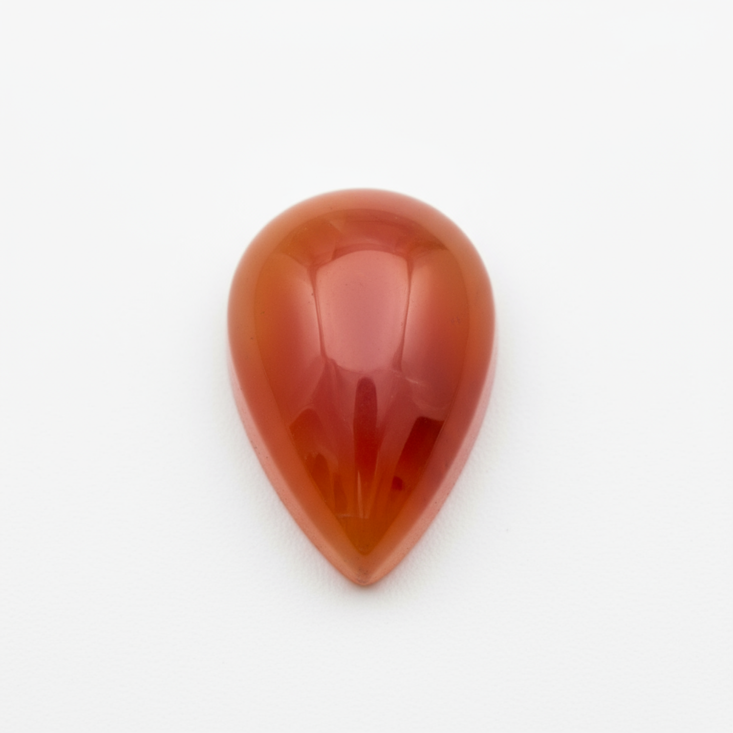 Carnelian 1PC Small 6x9 MM Pear Cabochon Red Lustrous semi Precious Semi Precious Gemstone Huvudsaklig produktbild