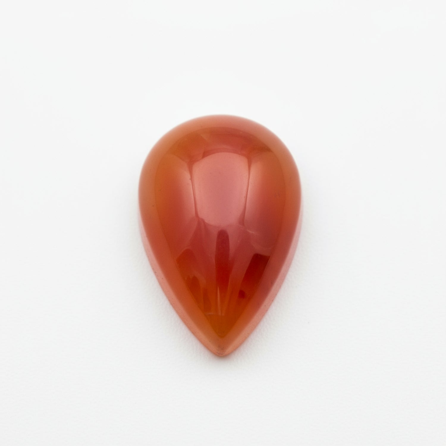 Carnelian 1PC Small 6x9 MM Pear Cabochon Red Lustrous semi Precious Semi Precious Gemstone
