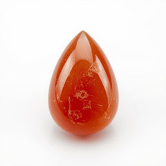 Carnelian 1PC Small 6x9 MM Pear Cabochon Red Lustrous semi Precious Semi Precious Gemstone