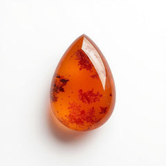 Carnelian 1PC Small 7x9 MM Pear Cabochon Red Shine semi Precious Precious Gemstone