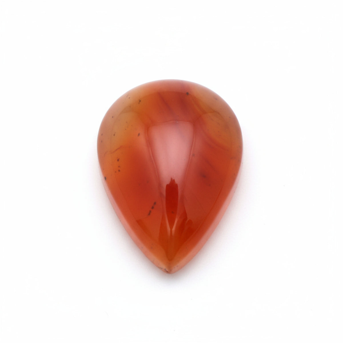 Carnelian 1PC Medium 8x10 MM Pear Cabochon Red High-Quality semi Precious Loose Gems