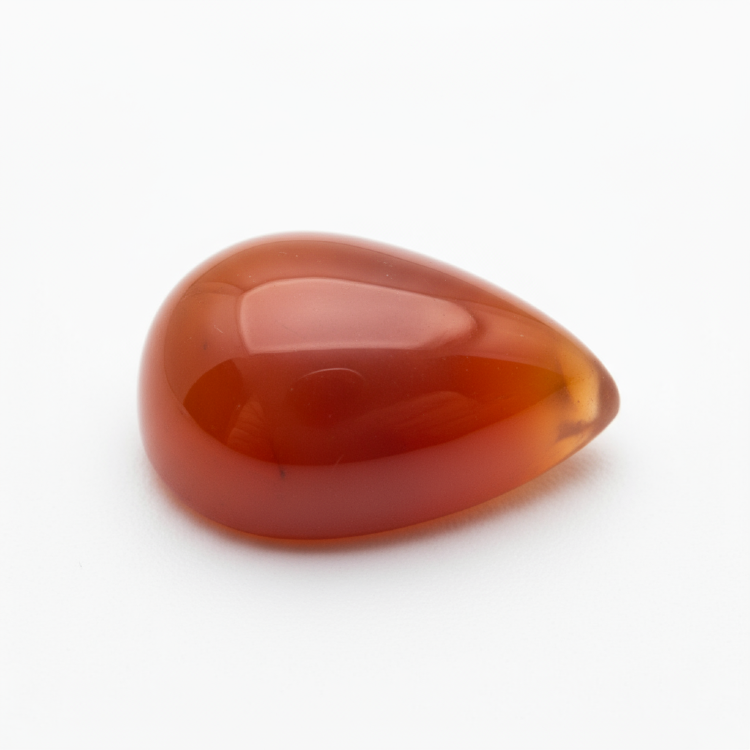 Carnelian 1PC Medium 8x10 MM Pear Cabochon Red High-Quality semi Precious Loose Gems Sekundär produktbild