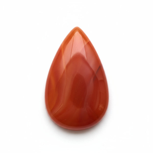 Carnelian 1PC Large 8x12 MM Pear Cabochon Red Genuine semi Precious Loose Gemstones