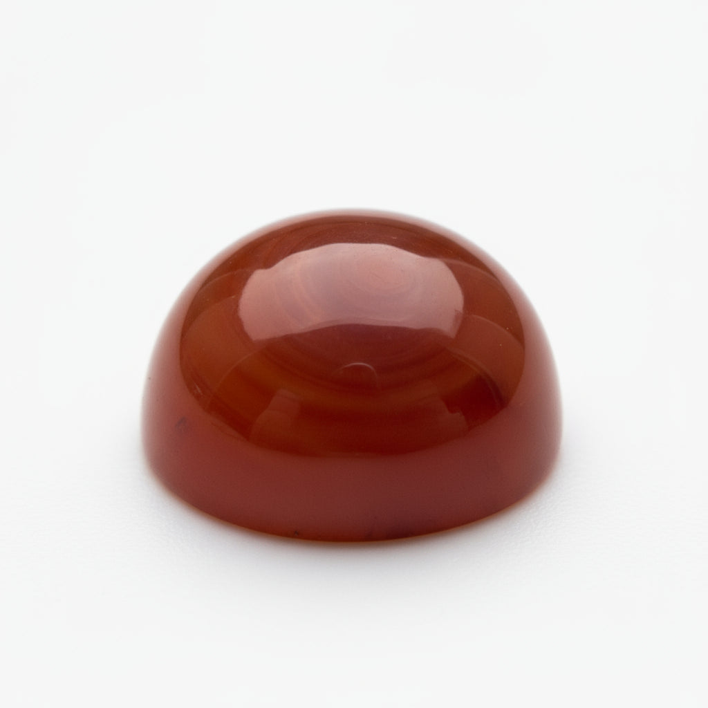 Carnelian 1PC Large 11x11 MM Round Cabochon Red Lustrous semi Precious Gems