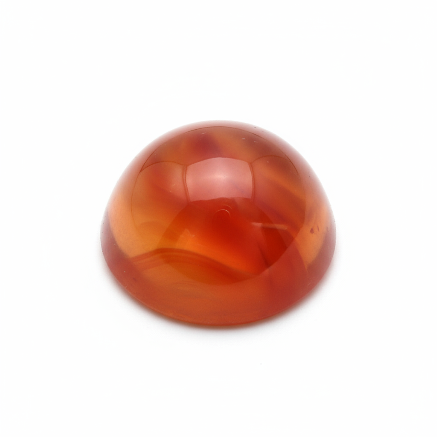 Carnelian 1PC Tiny 6x6 MM Round Cabochon Red Brilliant semi Precious Loose Gems メイン画像