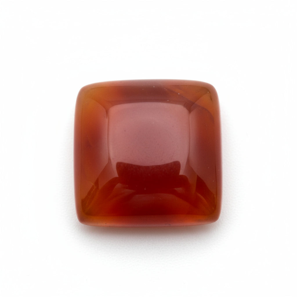 Carnelian 1PC Large 10x10 MM Square Cabochon Red Fiery semi Precious Semi Precious Gemstone