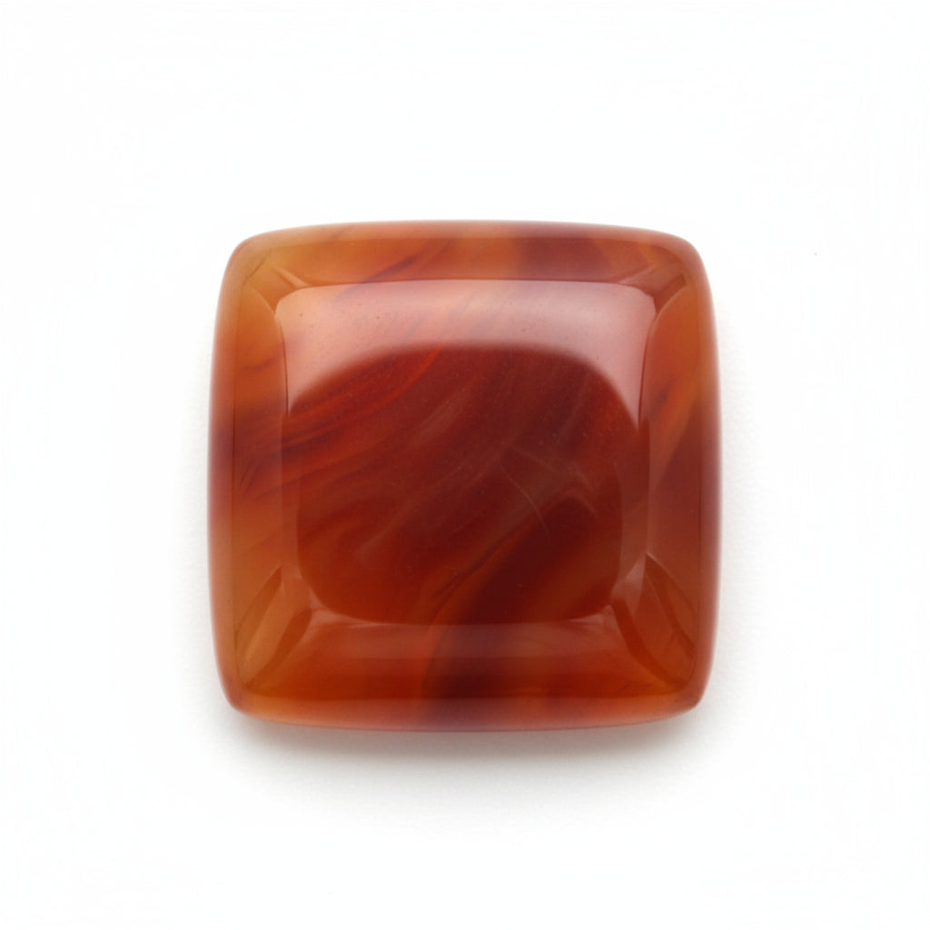 Carnelian 1PC Large 10x10 MM Square Cabochon Red Fiery semi Precious Semi Precious Gemstone
