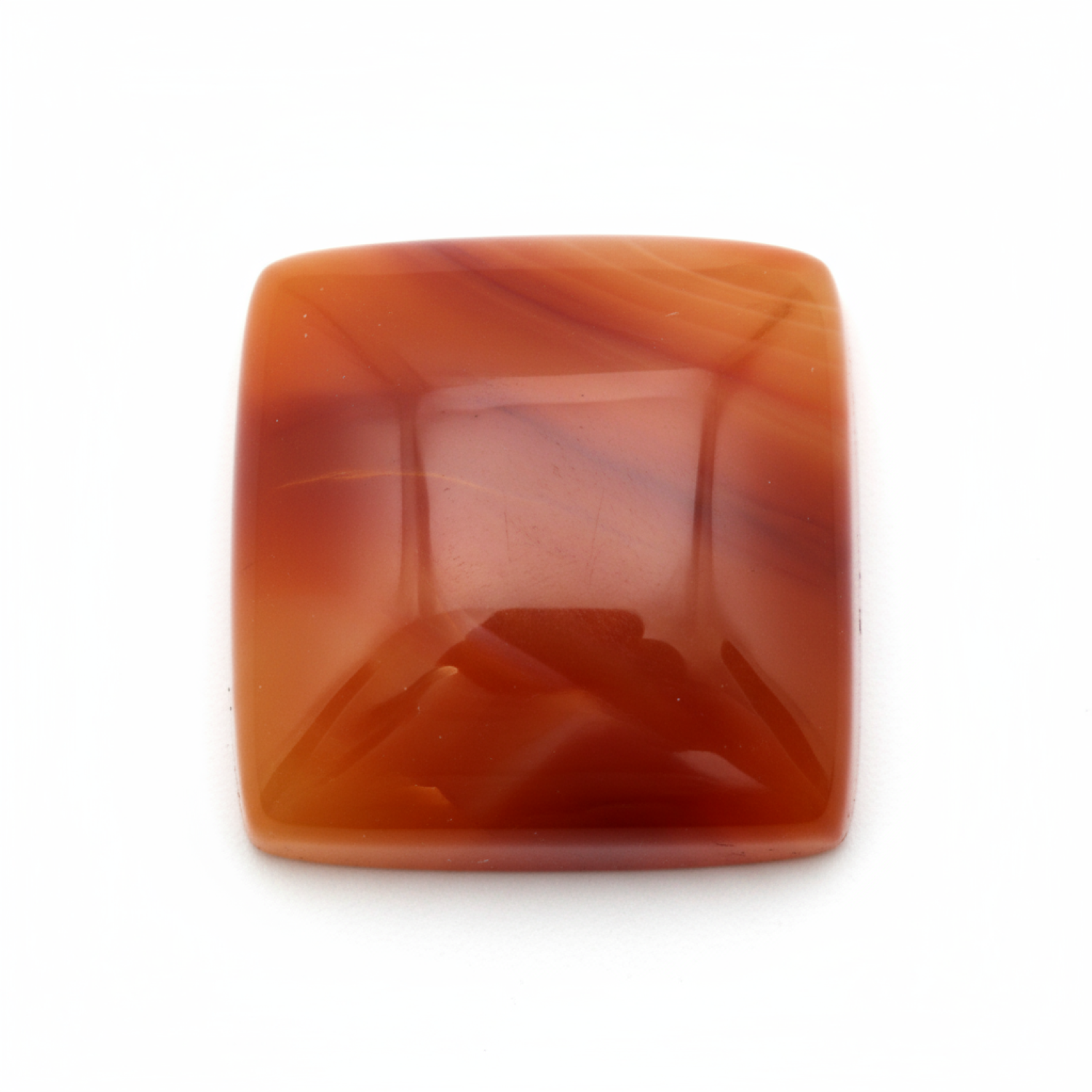 Carnelian 1PC Large 11x11 MM Square Cabochon Red Brilliant semi Precious Precious Gemstone Image principale du produit