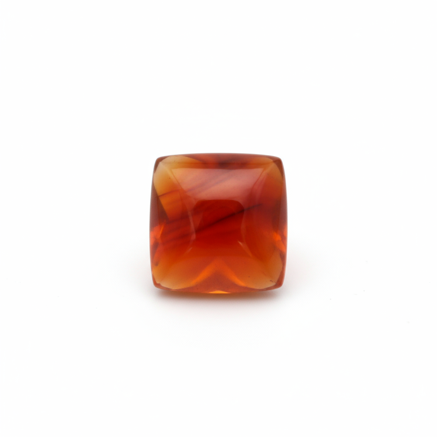 Carnelian 10PC Tiny 5x5 MM Square Cabochon Red High-Quality semi Precious Precious Gemstone メイン画像