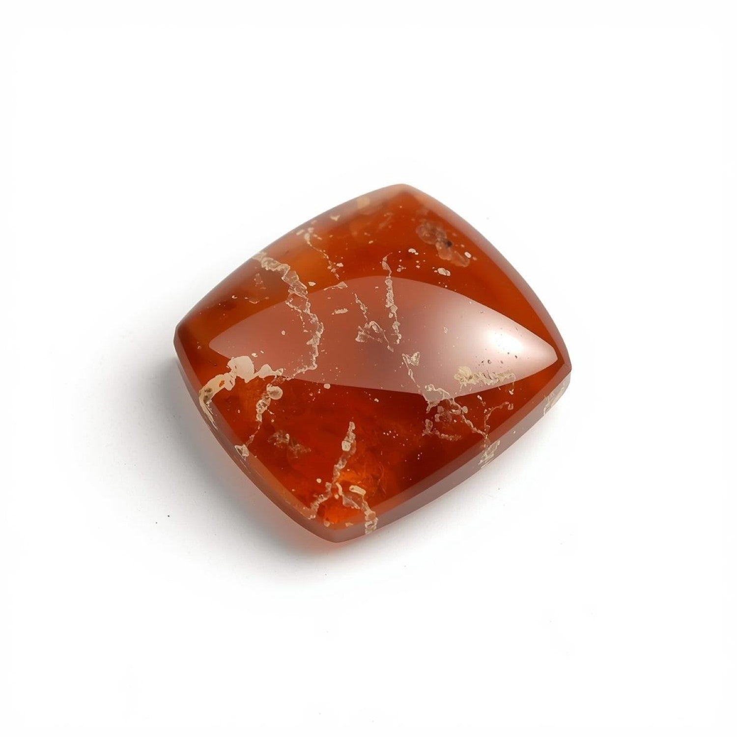 Carnelian 1PC Tiny 6x6 MM Square Cabochon Red Natural semi Precious Gems Imagen principal del producto