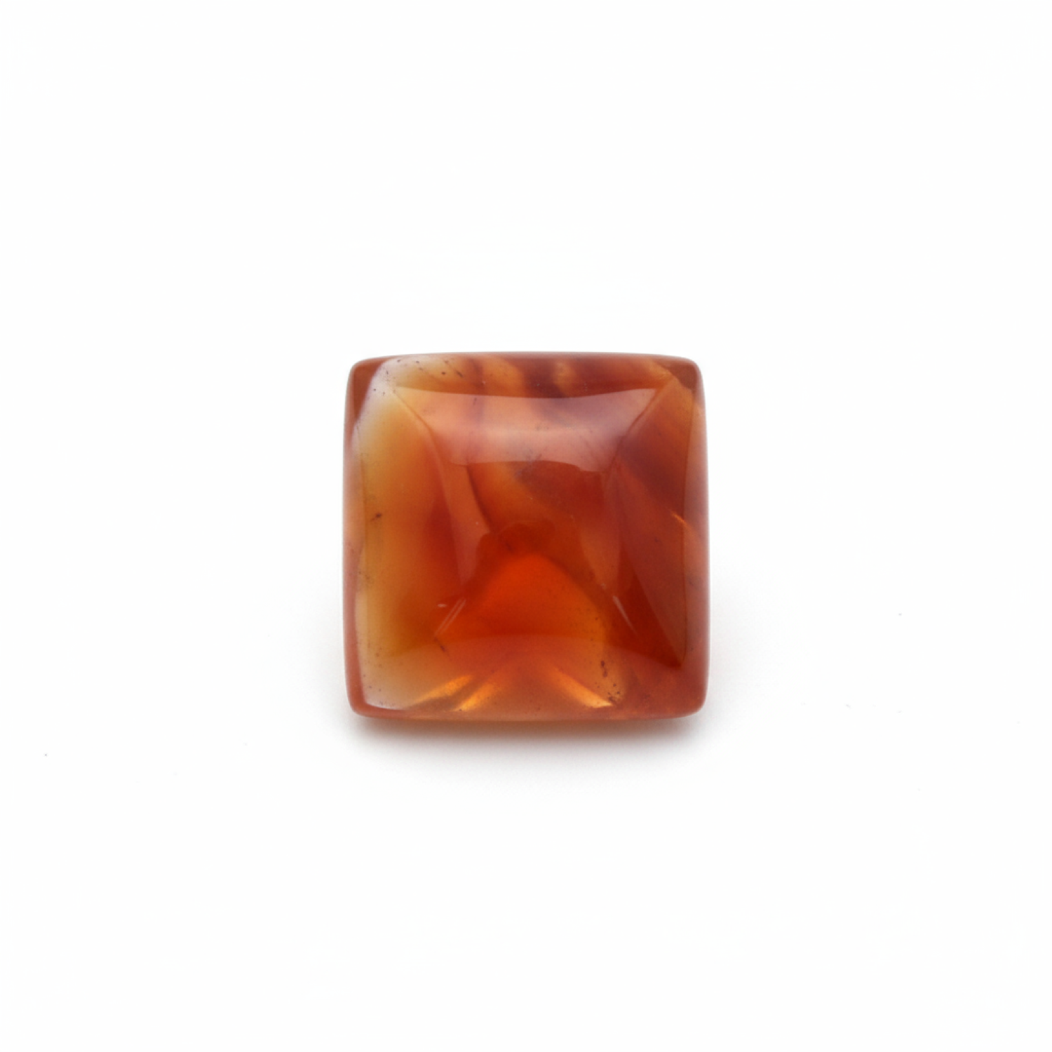 Carnelian 1PC Tiny 6x6 MM Square Cabochon Red Natural semi Precious Gems Imagen secundaria del producto