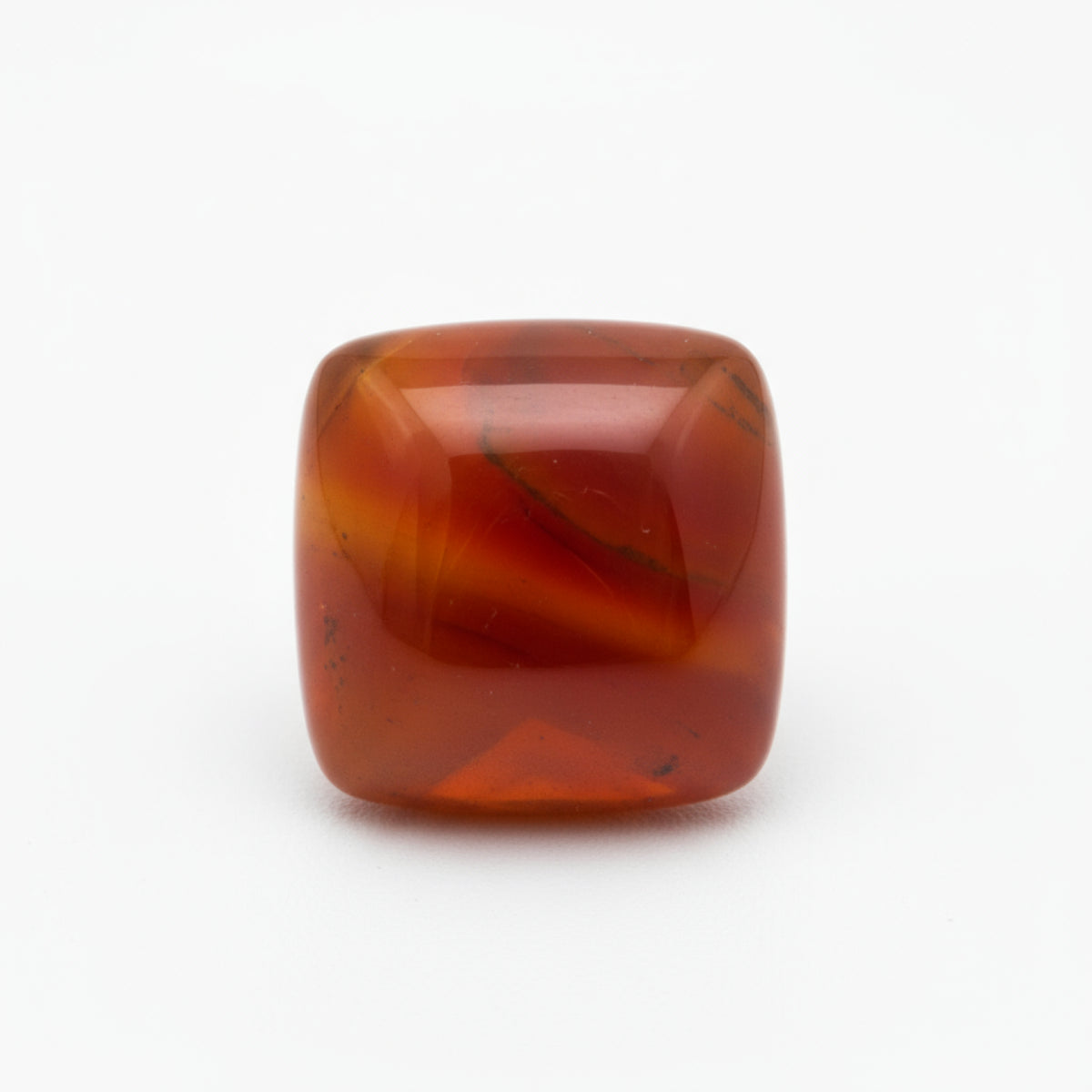 Carnelian 1PC Small 7x7 MM Square Cabochon Red Genuine semi Precious Loose Gems