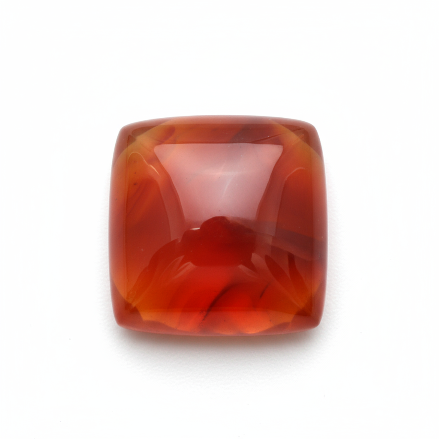 Carnelian 1PC Medium 9x9 MM Square Cabochon Red Pure semi Precious Loose Gemstones メイン画像