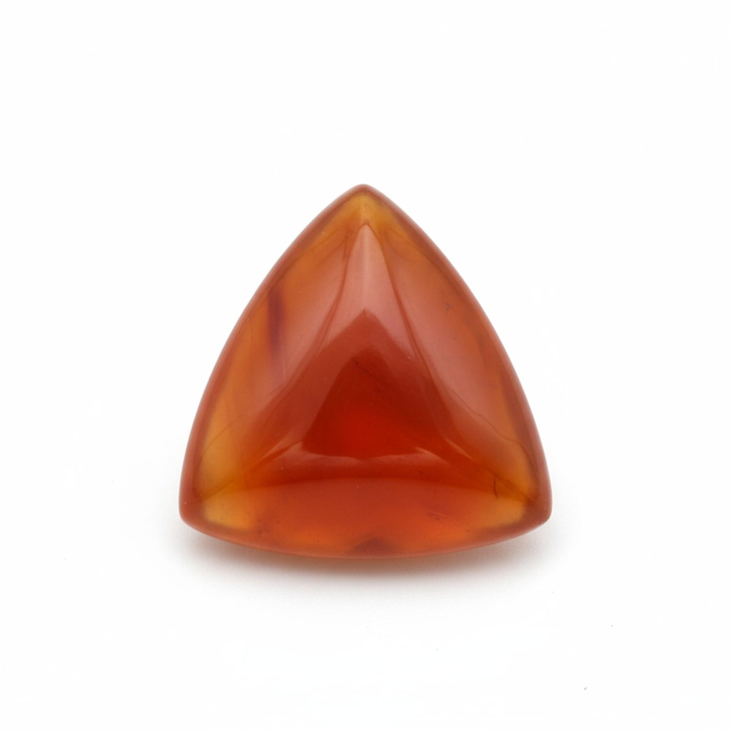 Carnelian 1PC Large 11x11 MM Triangle Cabochon Red Lustrous semi Precious Semi Precious Gemstone Secundaire afbeelding