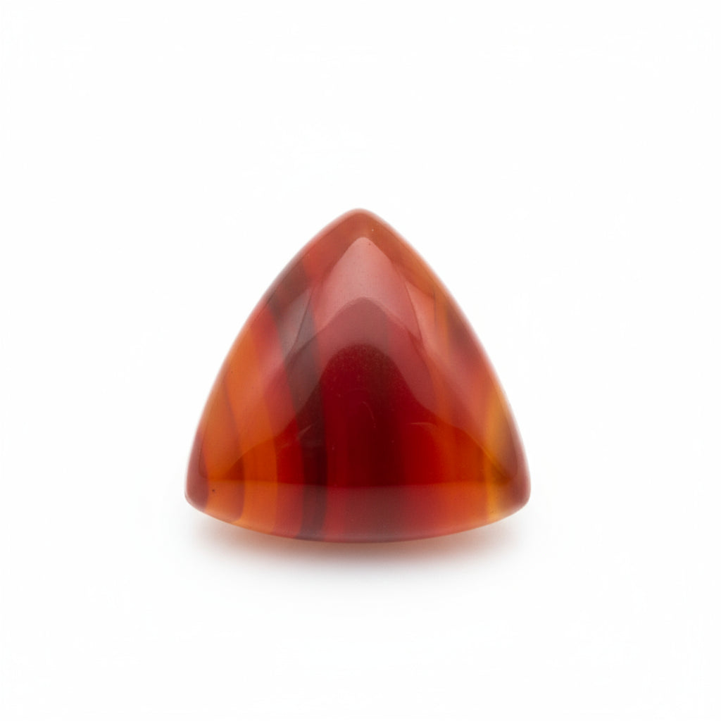 Carnelian 1PC Tiny 6x6 MM Triangle Cabochon Red Brilliant semi Precious Precious Gemstone