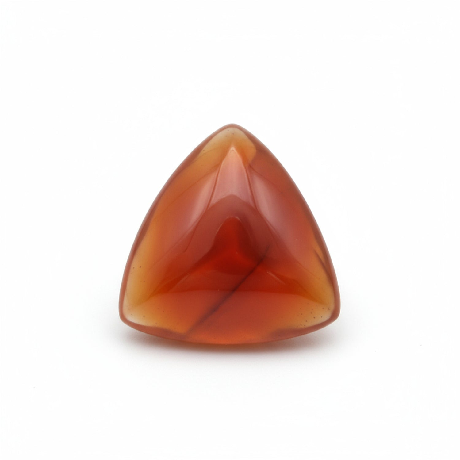 Carnelian 1PC Small 8x8 MM Triangle Cabochon Red Polished semi Precious Loose Gems