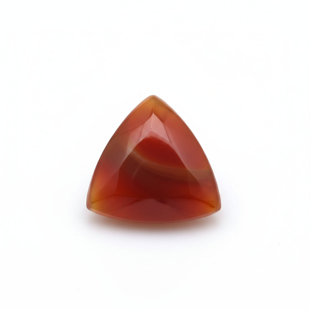 Carnelian 1PC Small 8x8 MM Triangle Cabochon Red Polished semi Precious Loose Gems