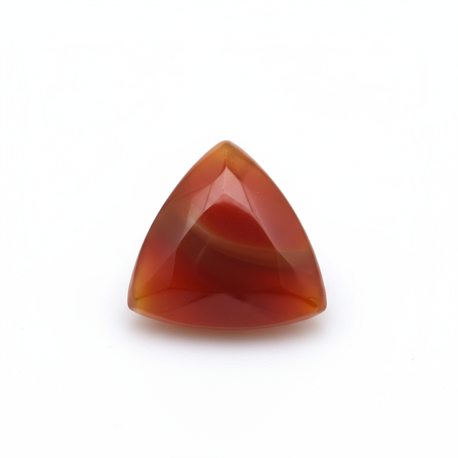 Carnelian 1PC Medium 9x9 MM Triangle Cabochon Red Splendid semi Precious Loose Gemstone メイン画像