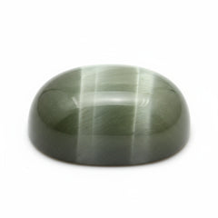 Cats Eye 1PC Large 10x12 MM Oval Cabochon Gray Fine Precious Semi Precious Gemstone