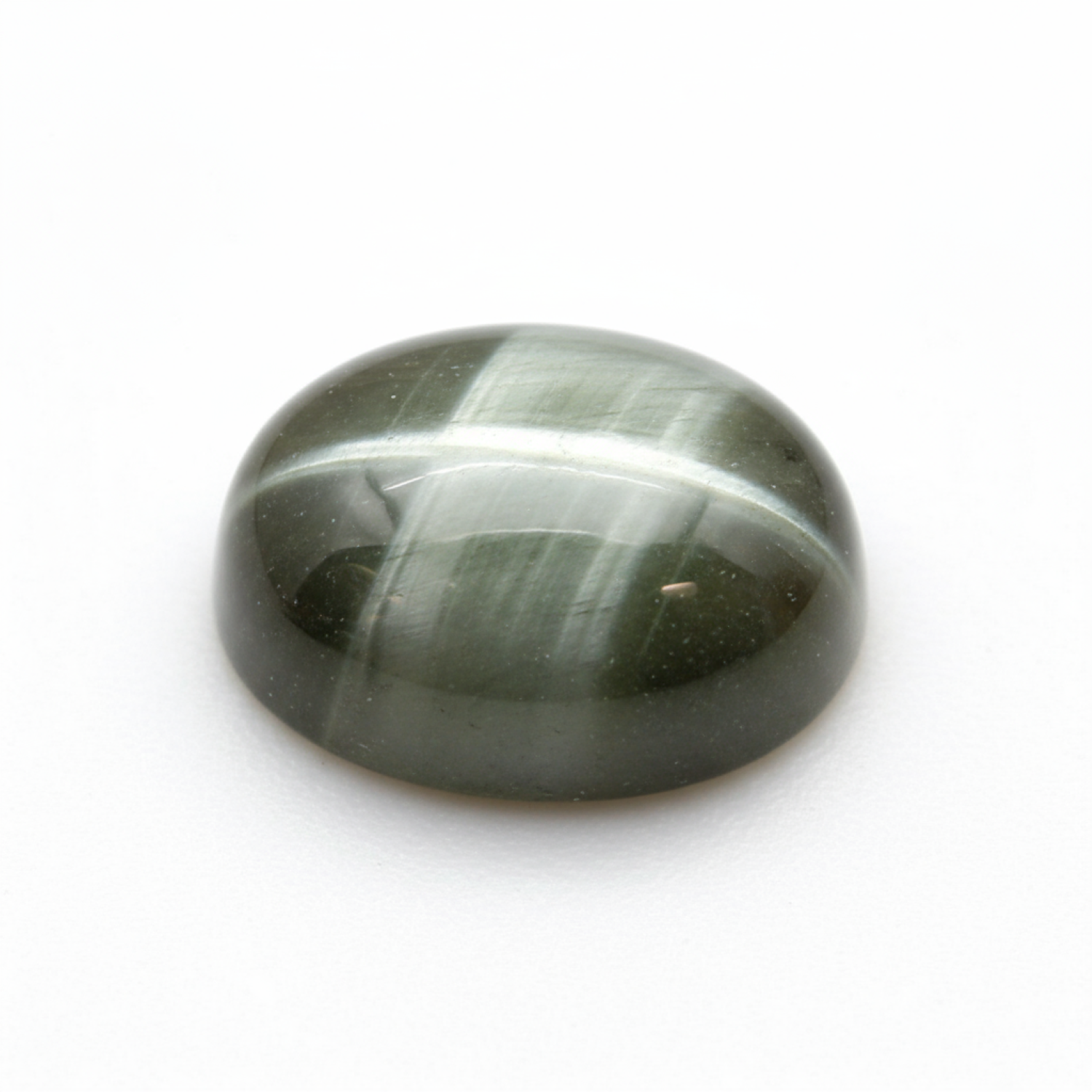 Cats Eye 1PC Medium 7x10 MM Oval Cabochon Gray Splendid Precious Gems Imagen secundaria del producto