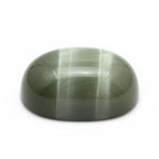 Cats Eye 1PC Small 7x9 MM Oval Cabochon Gray Polished Precious Precious Gemstone