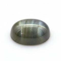 Cats Eye 1PC Large 8x12 MM Oval Cabochon Gray Shine Precious Loose Gemstones