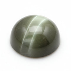Cats Eye 1PC Large 10x10 MM Round Cabochon Gray High-Quality Precious Loose Gemstones
